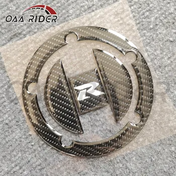 Kokybės 3D Anglies Pluošto Bakas Trinkelėmis Įpilimo Dangtelis Suzuki GSXR 600 GSXR 750 GSXR 1000 K1 K2 K3 K4 K6 K7 K8 K9 GSX1300R Hayabusa