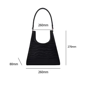 Kokybės Akmens Modelio Odos Crossbody Krepšiai Moterų Dizaineris Mažos Rankinės PU Odos Retro Atsitiktinis Top-rankena Tote Bag