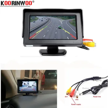 Koorinwoo Parkavimo sistema, Automobilis, Ekranas 4.3 TFT LCD Skaitmeninis ekranas 840*480 paramos PAL / NTSC ekranas, TV-tuner, Garso/ Vaizdo Įvestis
