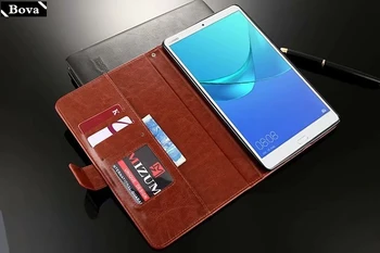 Kortelės laikiklio dangtelį atveju, Huawei MediaPad M5 8 ir 8,4-colių) Pu oda atveju tablet atveju, flip dangtelis apsaugos coque fundas