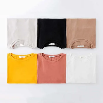 Korėjos Stiliaus trumpomis Rankovėmis T-shirt Moterims, Mados Prarasti Basic marškinėliai Atsitiktinis Viršūnės