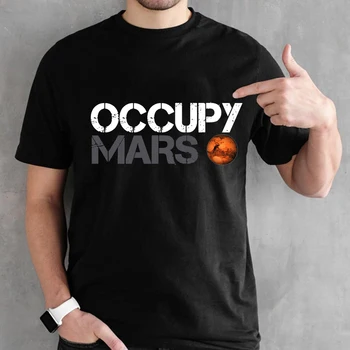 Kosmoso X T shirt Tesla Tees Atsitiktinis Viršų dizainas Popualr Užimti Mars Medvilnės MARŠKINĖLIAI