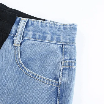 Kratinys Poilsiu Baggy Jeans Moterų 90s Atsitiktinis High Waisted Sweatpants Streetwear Vasaros Negabaritinių Kelnės Moterims Džinsai