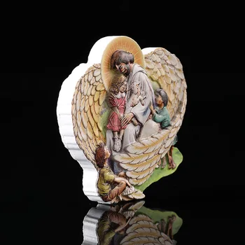 Krikščionių šaldytuvas magnetas angelas magnetinis lipdukas trimatis reljefo dervos šaldytuvas magnetas mielas magnetas šaldytuvas