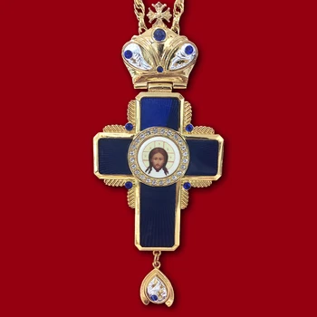 Krūtinės kryžiaus stačiatikių Jėzus koplytstulpis karolius, cirkonio kryžiaus grandinės aukso religinių Juvelyrikos pastorių, Maldos elementai