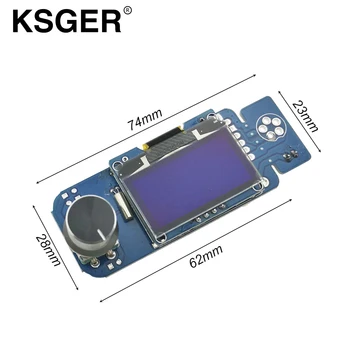 KSGER V2.1S Elektriniai lituokliai T12 STM32 OLED 1.3 Dydis, Ekrano Valdiklis, 9501 Litavimo Rankena 