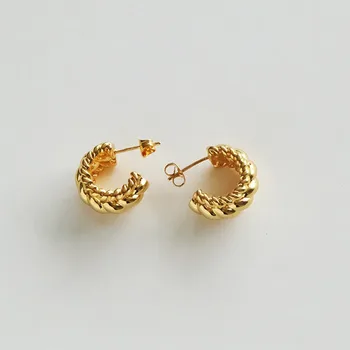Kshmir 2020 Ms dizaino moterų poliravimo didelis aukso auskarai ausies segtukas didelių gabaritų pusę apskritimo auskarai priedai, didmeninė