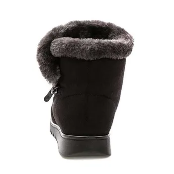 Kulkšnies sniego batai, batai moterims, batai žiemos laisvalaikio šiltas botas mjuer patogus pliušinis moterų bateliai žiemos ponios batai WSH3143