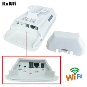 KuWFi Lauko Wifi Router 300Mbps Bevielio ryšio Kartotuvų Wifi Bridge/CPE/AP Router Taškas į tašką 1KM tolimojo Wifi Aprėpties