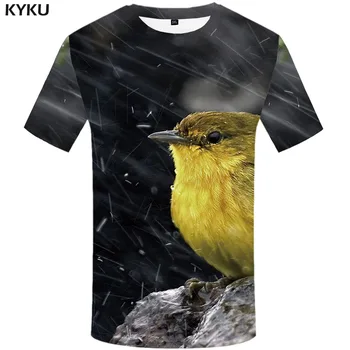 KYKU Voras T-shirt Vyrai Hip-Hop Marškinėlius Spausdinti Mielas marškinėliai 3d Harajuku Anime Drabužius Juokinga Tshirts Atsitiktinis Trumpas Rankovės