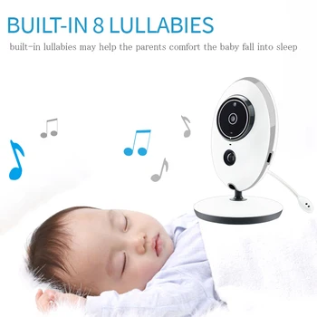 Kūdikio stebėjimo VB605 Belaidžio LCD Audio Video Radijo Auklė Muzikos Domofonas IR 24h Nešiojamų Kūdikių Kamera Kūdikių Walkie Talkie Aukle