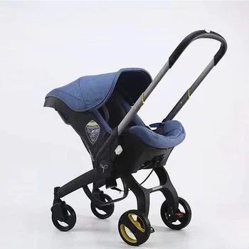 Kūdikio Vežimėlį, 4 in 1 Su Automobilių Sėdynės Baby Bassinet Aukštos Landscope Lankstymo Kūdikis Vežimas Pliušinės Naujagimiams Landscope