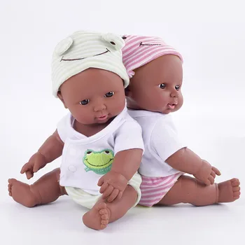 Kūdikių Afrikos Lėlės Žaislas, Juoda, Minkšta Vaikų, Kūdikių Lėlės Reborn Žaislai Berniukams, Mergaitėms Gimtadienio Dovana Kilnojamojo Jungtinio Afrikos Lėlės Todder
