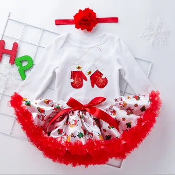 Kūdikių merginos kalėdų apranga, naujagimio rinkinius medvilnės baby merginos 3pcs ilgomis rankovėmis mano pirmasis chrismas briedis raudona kūdikių drabužiai tiktų kalėdos