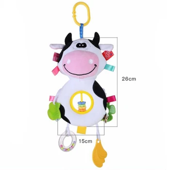 Kūdikių Pliušinis Barškučių Mobiliųjų Telefonų Žaislai Saugūs Mielas Karvių Kūdikiui Kūdikio Vežimėlį, Lovelę Kabinti Barškučių Lėlės, Žaislai Teether Naujagimiui Žaislai