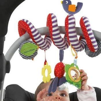 Kūdikių Vaikai Barška, Žaislų, Animacinių Filmų Pliušinis Vertus Bell Naujagimio Vežimėlį, Lovelę Kabinti Barškučių Kawaii Baby Kūdikių Žaislai, Dovanos