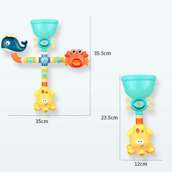 Kūdikių Vonios Žaislai Siurbimo Puodelis Vandens Žaidimas Žirafa Krabų Modelis, Maišytuvas, Dušo Vandens Srove Kūdikių Vanduo Kūdikiams Plaukti Grandinės Prisukamas Žaislas