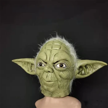 Kūdikių Yoda Kaukė Mandalorian Kostiumas Mascarillas Yoda Kūdikių Cosplay Latekso Kaukės, Veido Kaukės Cute Halloween Kostiumai Tušus