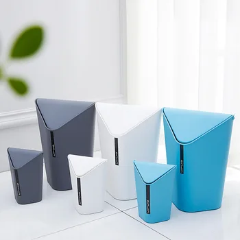 Kūrybinis Mados Namų Naudojimo/Biuro Gobtuvu Desktop Mini Plastikinės Šiukšliadėžės Virtuvės, Vonios Kampe Atliekų Konteinerius, Valymo Reikmenys