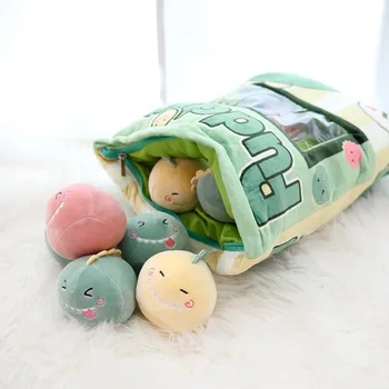 Kūrybinis Žaislas maišelį 8pcs pliušinis žalias dinozauras/vienaragiai įdaryti pudingas pagalvę grobis žaislai, dovanos vaikams, Sofos, Sėdynės Kalėdų