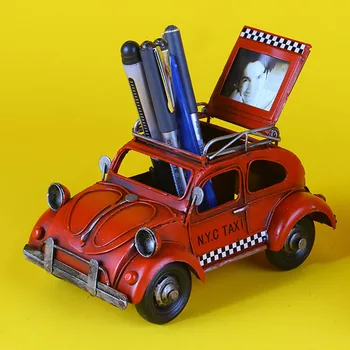Kūrybos Kaustytomis Geležies Taksi Modelį, Foto Rėmelis, Vaikų Kambario Dekoravimas Ornamentais Tyrimo Biuro Patalpos Ekranas Rašiklio Laikiklis Automobilio Modelį