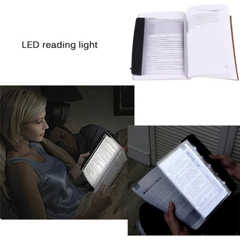Kūrybos LED Knygą Šviesos Svarstymą, Plokštieji Nešiojamų Naktį Lengvojo Automobilio Kelionės Skydelio Led Stalo Lempa Skaityti Lempa Namų Patalpų Vaikas Miegamasis