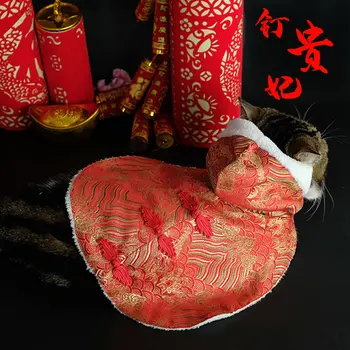 Kūrybos Lovely Cat Drabužius Kalėdų Kinų Drabužiais Sfinksų Kačių Drabužių Pet Mados Ubranka Dla Kota Naminių Reikmenys YY50CT