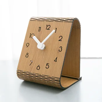 Kūrybos Medinio Stalo Laikrodis Modernaus Dizaino Miegamojo Puošmena Stalo Laikrodžiai Studentų Office 