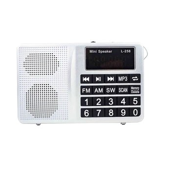 L-258 Multi Full Band FM Am Mw, Sw Radijo Imtuvas, MP3 Grotuvas Nuo Tf Kortelė ir USB 