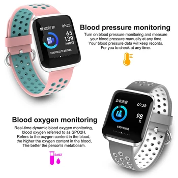 L2 smart žiūrėti 1.3 spalvotas ekranas apyrankę širdies ritmo miego stebėjimo vandeniui sporto informacijos priminti nuotolinio fotografija