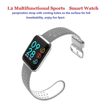 L2 smart žiūrėti 1.3 spalvotas ekranas apyrankę širdies ritmo miego stebėjimo vandeniui sporto informacijos priminti nuotolinio fotografija