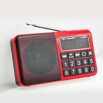 L238 SW/AM/FM Multi-Band Garsiakalbis Nešiojamas Skaitmeninis Radijo Imtuvas, Stereo Radijas su LED Ekranas, Radijas Parama 16GB TF Kortelę Dovanų