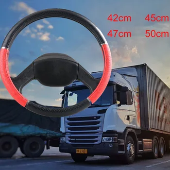 Labai didelis vairas padengti RV Sunkvežimis mikro pluošto oda automobilio vairo nerijos Patvarus 42cm 45cm 47cm 50cm