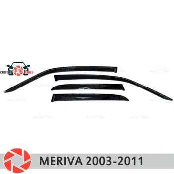 Lango kreiptuvas Opel Meriva 2003-2011 lietaus reflektoriai purvo apsauga automobilio stiliaus dekoro priedai liejimo