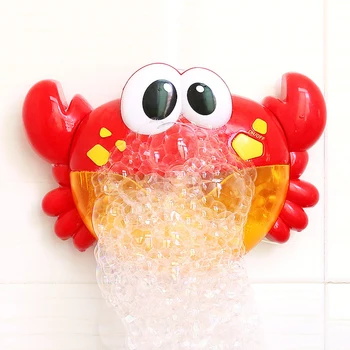 Lauko Pučia Burbulą Varlė&Krabų Kūdikių Vonios Žaislas Burbulas Maker Maudytis Vonioje Muilo Mašina Žaislas Vaikams Su Muzika Vandens Žaislas