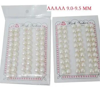 Lašas nemokamas pristatymas pobūdžio gėlo vandens aukštos kokybės prarasti perlas suporuoti -AAAA-9-10 MM pearl-pusė išgręžtos skylės