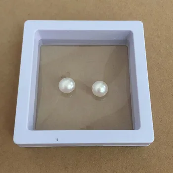 Lašas nemokamas pristatymas pobūdžio gėlo vandens aukštos kokybės prarasti perlas suporuoti -AAAA-9-10 MM pearl-pusė išgręžtos skylės