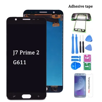 Lcd Samsung Galaxy J7 Prime 2 2018 G611 LCD Ekranas skaitmeninis keitiklis Jutiklinis Ekranas Asamblėjos Pakeisti dalį G611 G611FF/DS