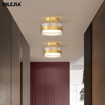 LED apšvietimas, Praėjimų salė žibintai įėjimo koridoriuje šviesos šiuolaikinės minimalistinės kūrybos šviesa drabužinė balkono lubų lempos