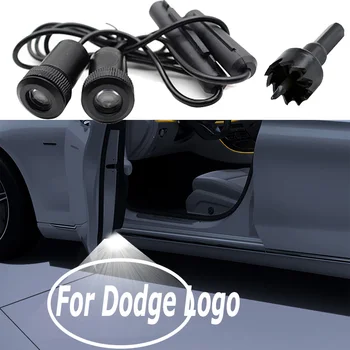 LED Automobilio Duris Šviesos Logotipas Projektorius Dodge Challenger Durango RAM Avenger Nitro Įkroviklis Kelionę Kalibro Grafika Automobilio Stiliaus