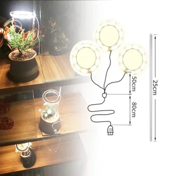 LED Grow Light Visą Spektrą Fito Augti Lempos 5V USB augalų Lempos viduje sultingi Augalų, gėlių, DARŽOVIŲ daigų fitolampy