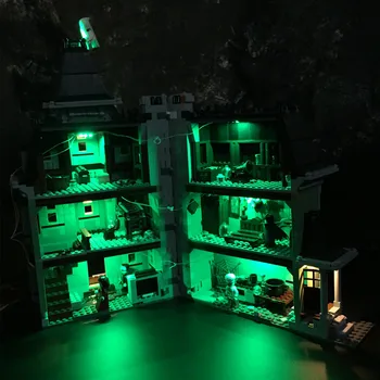 LED lemputės komplektą už 10228 ir 16007 Miesto Monstras Kovotojas Haunted House Modelis (Statybinės plytos nustatyti ne komplekte)