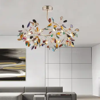 LED Lubų Šviestuvai Šiuolaikinės agatas liustra apšvietimo gyvenimo kambario, miegamasis, virtuvė, unikalus palėpės apšvietimas darželio valgomasis