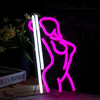 LED Neonas Pasirašyti Šviesos Kabinti Šalis, Parduotuvė, Vizualaus Meno kūrinius Lempos Neoninės Lemputės Valdybos Sienos Naktį Žibintai Miegamųjų Namo Apdaila 110-240V