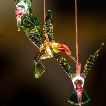 LED Saulės Žibintai Spalva Keičiasi Saulės energija Varomas Hummingbird Vėjo Varpelių Šviesos Vilos Kieme Sodo Puošmena Kraštovaizdžio Apšvietimas