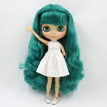 LEDINIS DBS Blyth bjd doll žalia plaukų su nerijos baltos/rudos/dark/super juoda oda bendras kūno BL1206 1/6 30cm