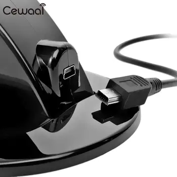 Leegoal Dual USB Įkroviklis Docking Station Stovėti PS4 Belaidžio ryšio Valdiklis