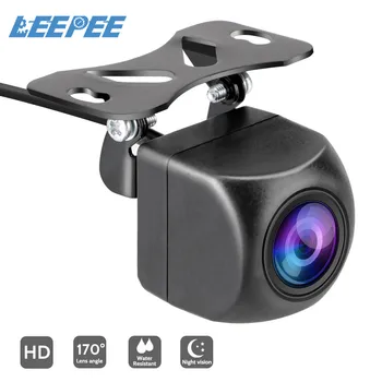 LEEPEE Automobilio Galinio vaizdo Kamera, 170 Laipsnių Platus Kampas Naktinio Matymo Fisheye HD Statymo Pagalbos Kamera Auto Backup Atbuline Kamera