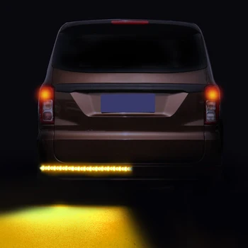 LEEPEE Juostelės Automobilių Žibintai LED Kamieno Stabdžių Šviesos Signalo Lemputė Atbulinės eigos Įspėjamieji Šviesos Dinaminis Streamer Auto Uodegos Šviesos Universalus 12V