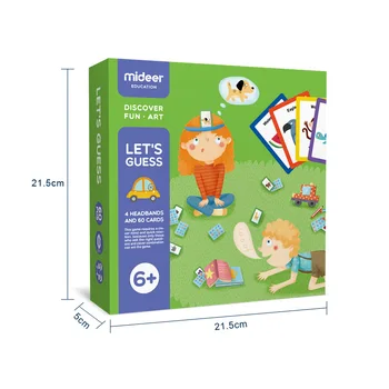 Leiskite Atspėti, Žaidimas 4 Kaspinai ir 60 Kortų Tėvų-vaikų Interaktyvi Lenta Žaidimas Pažinimo Kortelės Švietimo Žaislai